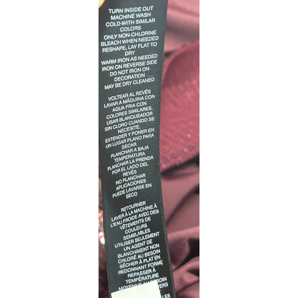 Chicos Travelers Top XXL 4 Purple Velvet Sequin Trim Asymmetrical Hem Blouse NWT - Picture 10 of 12